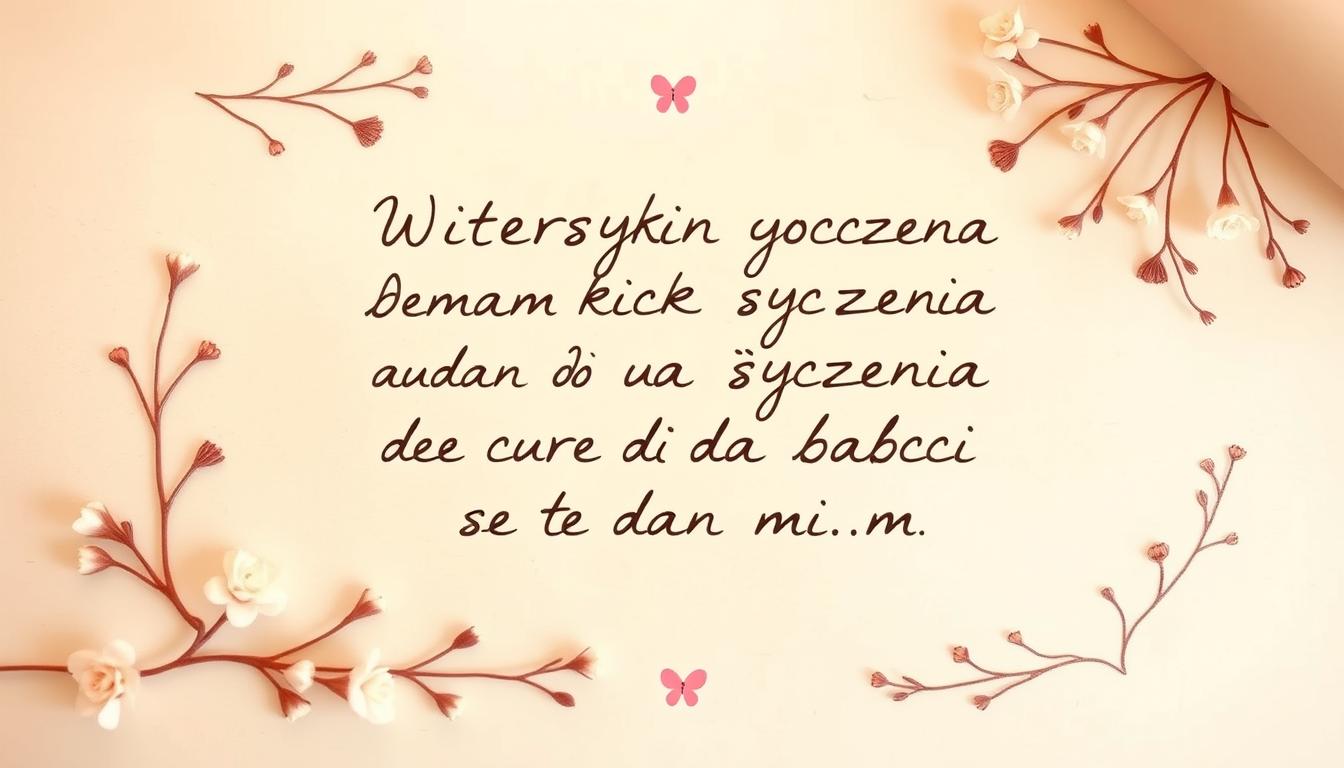 Wierszyk życzenia dla babci