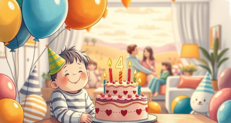 Życzenia dla czterolatka